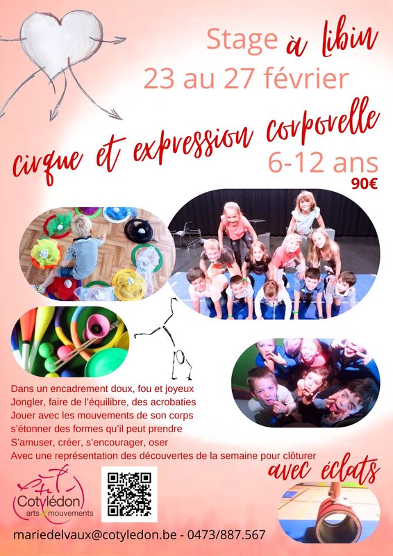 Stages,cours Stage Cirque expression corporelle