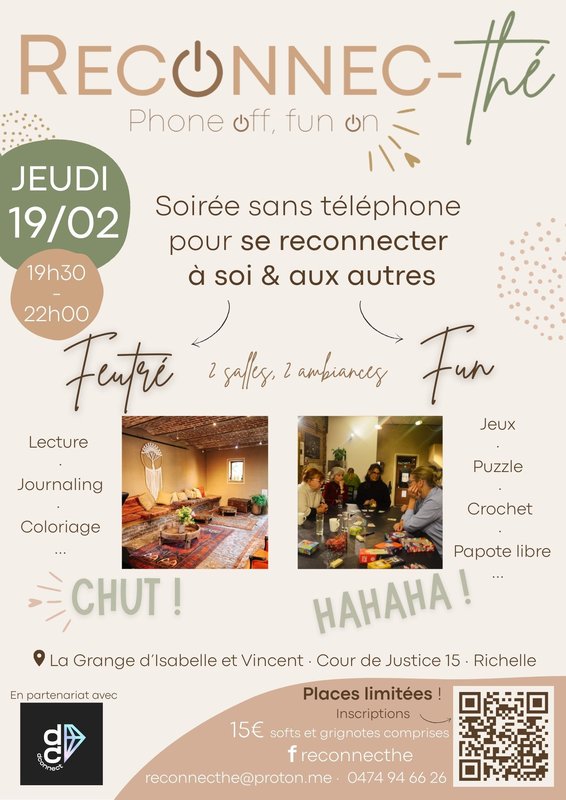 Soirées Soirée Reconnec-thé