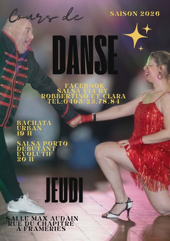 Stages,cours Nouveau cours danse pour adulte salsa bachata débutant