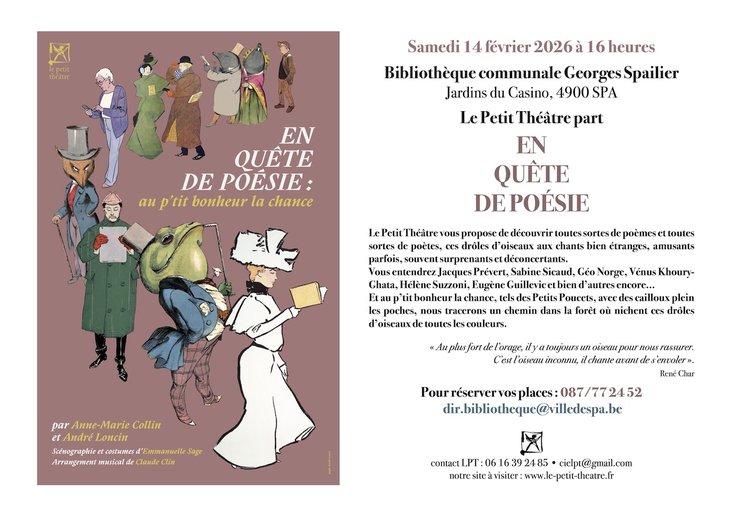 Spectacles Spectacle familial quête poésie