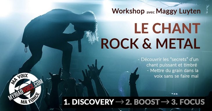 Stages,cours Atelier découverte : Chant & Voix Saturée dans Rock & Metal