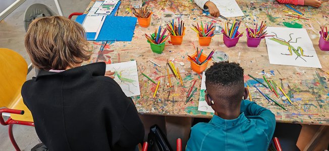 Stages,cours Atelier Dessin - Mini-Lab / MHN fait Mur