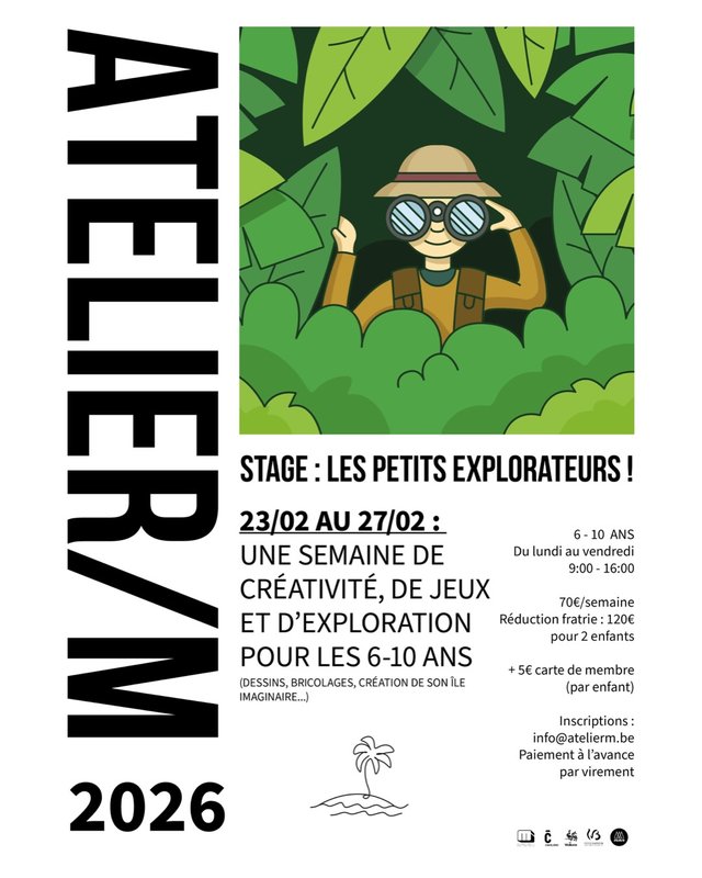 Stages,cours Stage : petits explorateurs