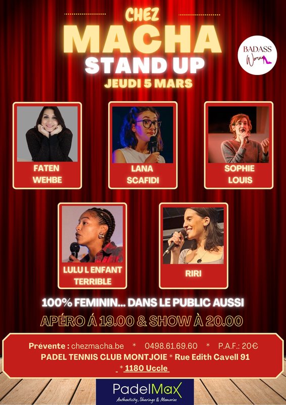 Spectacles Plateau  Chez Macha  - 100% Feminin...dans Public aussi :D