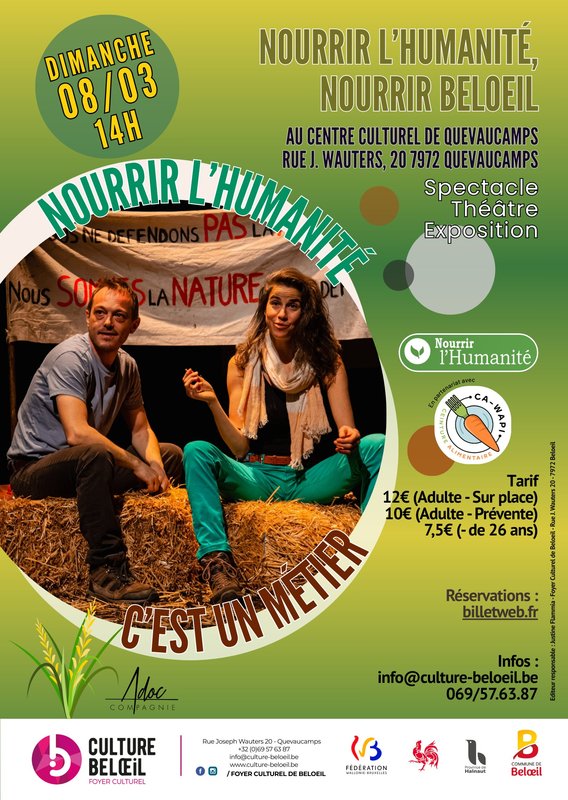 Spectacles Festival Nourrir Spectacle Nourrir l’humanité, c’est métier »