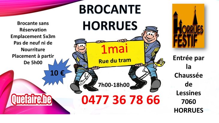  Brocante Horrues Festif