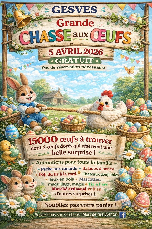 Loisirs Grande chasse œufs