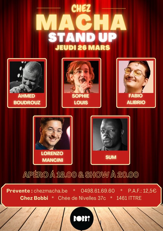 Spectacles Chez Macha- Plateau stand up