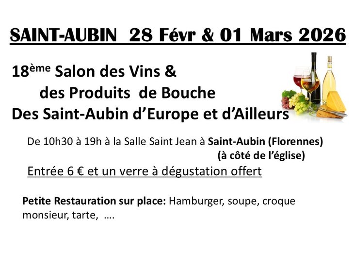 Loisirs 18ème Salon Vins des Produit Bouche Saint Aubin d Europe