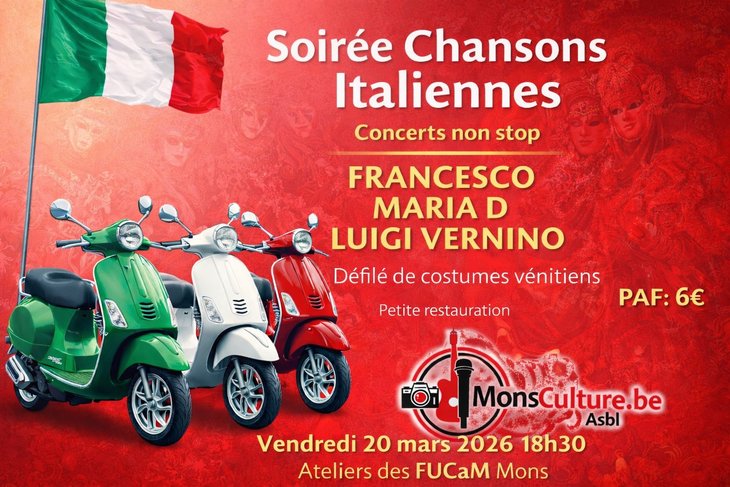 Concerts Soirée Chansons Italiennes