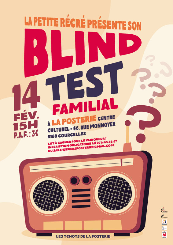Soirées Blind Test Familial La Posterie