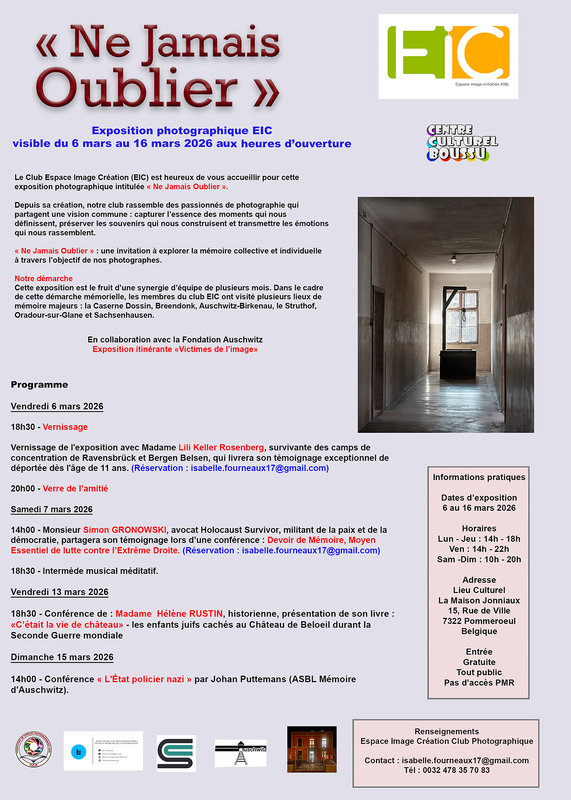 Expositions Exposition Photographique Jamais Oublier 