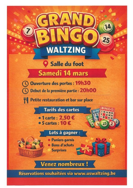Soirées Soirée bingo