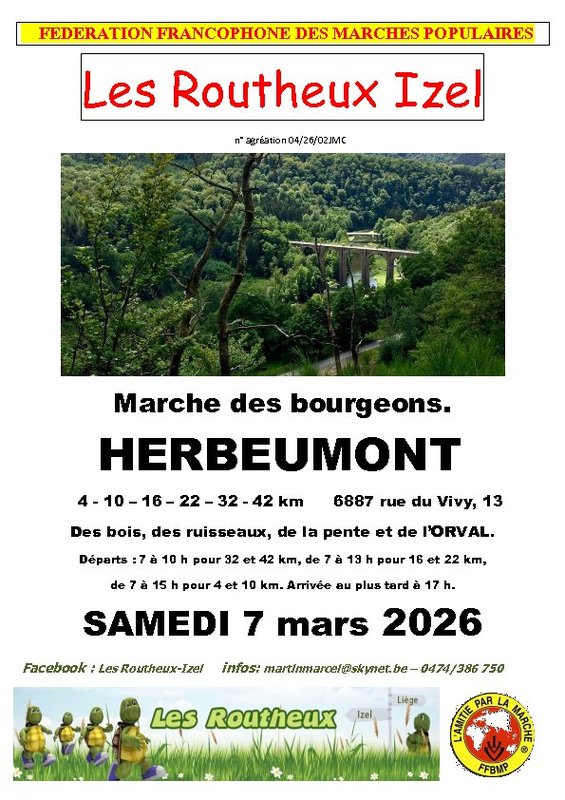 Loisirs Marche Ffbmp (fédération francophone marches populaires)