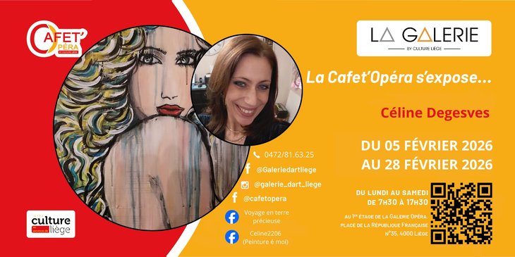 Expositions Céline Degesves expose la Cafet Opéra