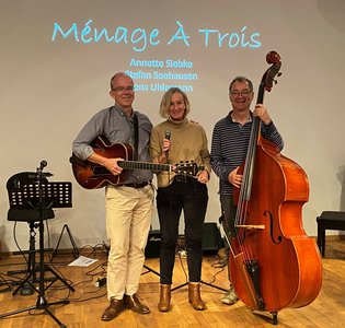 Concerts Ménage trois : soirée dédiée la chanson française allemande