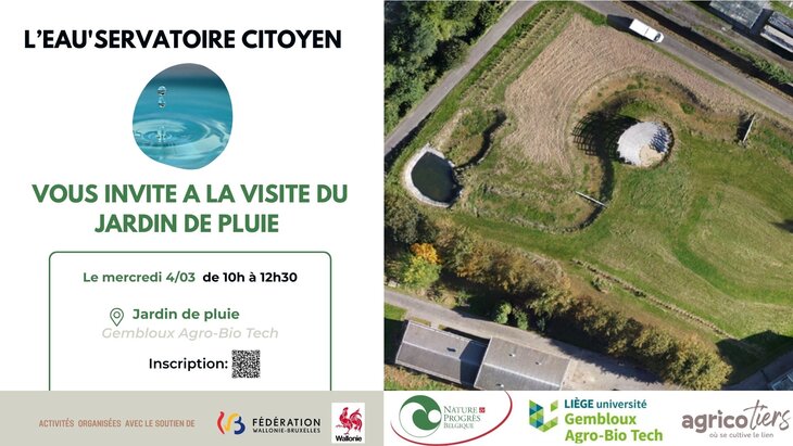 Conférences Visite jardin pluie la faculté agronomique