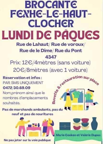  Brocante lundi Pâques Fexhe