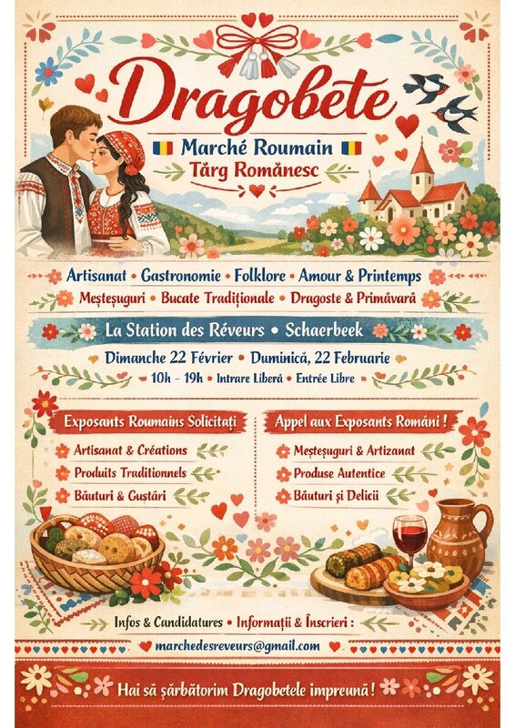 Loisirs Dragobete Marché roumain La Station Rêveurs