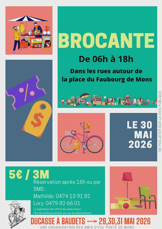  Brocante la ducasse Baudets