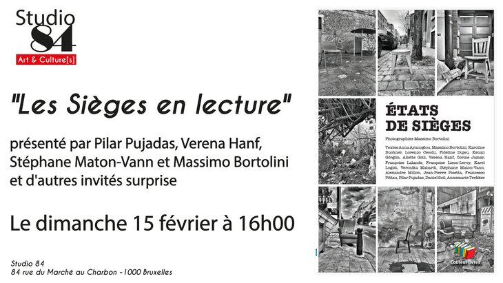 Expositions Lectures autour livre  Etats sièges Massimo Bortolini