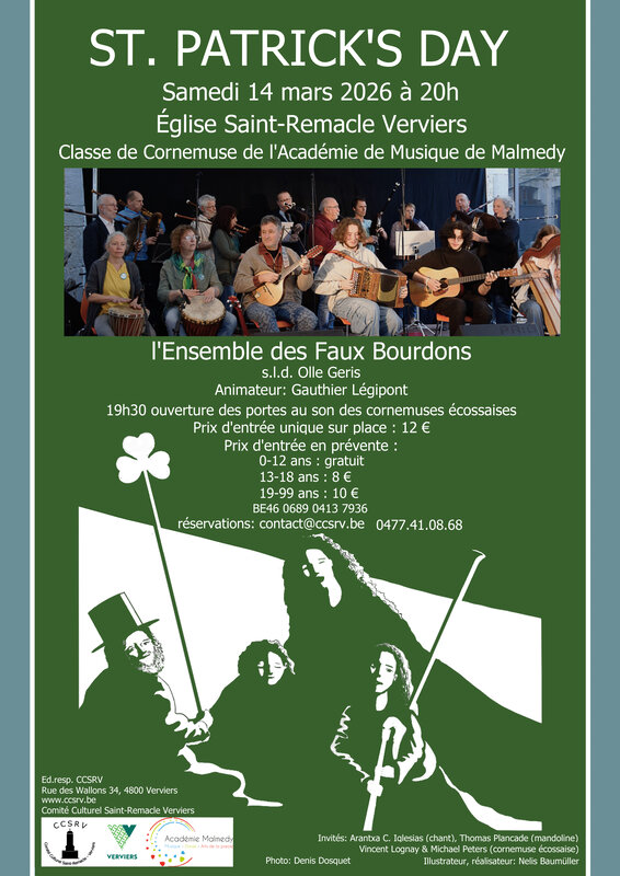 Soirées St Patrick s : soirée folk