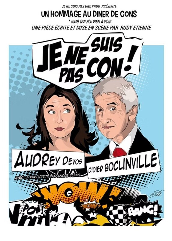 Spectacles Comédie ne suis con  avec Didier Boclinville & Audrey Devos