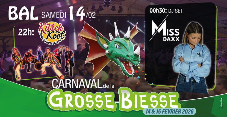 Soirées Bal Carnaval la Grosse Biesse avec Kitsch Kool Orchestra Miss Daxx