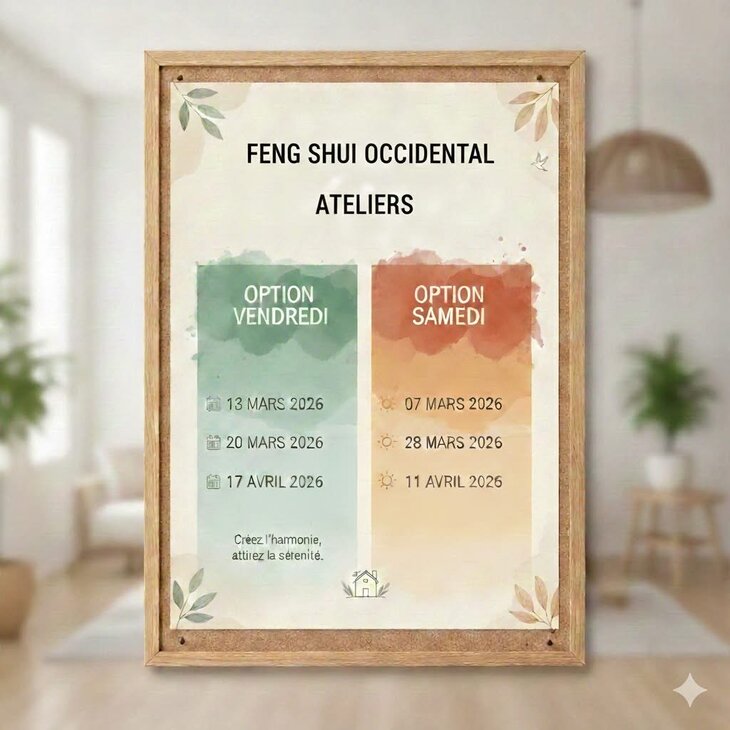 Stages,cours Formation -Ateliers Feng Shui