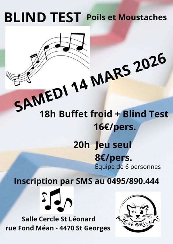 Soirées Poils Moustaches organise blind test