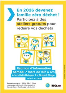 Stages,cours Lancement Défi Familles Zéro Déchet Roubaix 2026