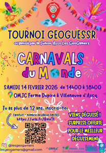 Loisirs Tournoi GeoGuessr : Carnavals Monde