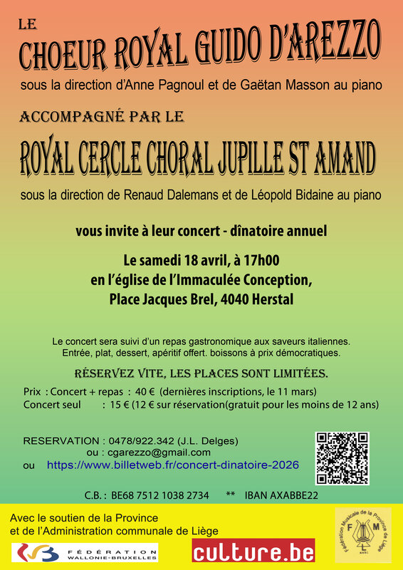 Concerts Concert dînatoire annuel