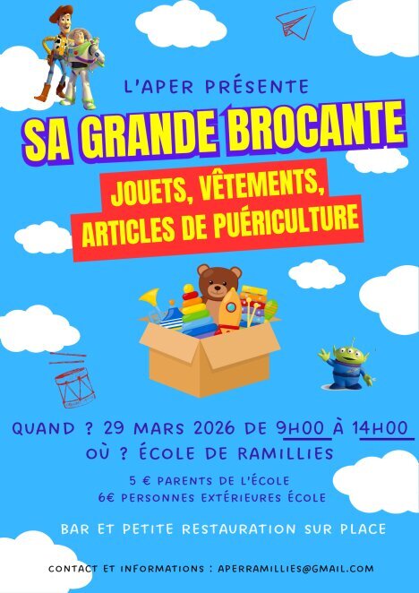Loisirs Bourse vêtements, jouets, articles puériculture
