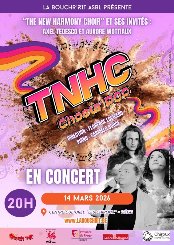 Concerts  TNHC - Choeur Pop  concert avec invités 