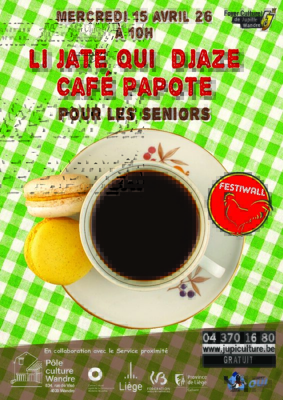 Loisirs Li jate djåze Café Papote Table Conversation Seniors