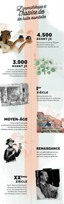 Stages,cours Les ateliers aromathérapie: L histoire l aromathérapie fil temps