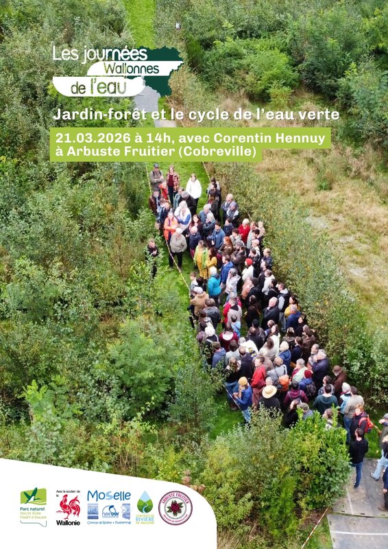 Loisirs Journées Wallonnes l’eau : jardin-forêt cycle l eau verte