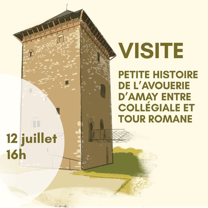Loisirs Petite histoire l’avouerie d’Amay entre Collégiale Tour romane