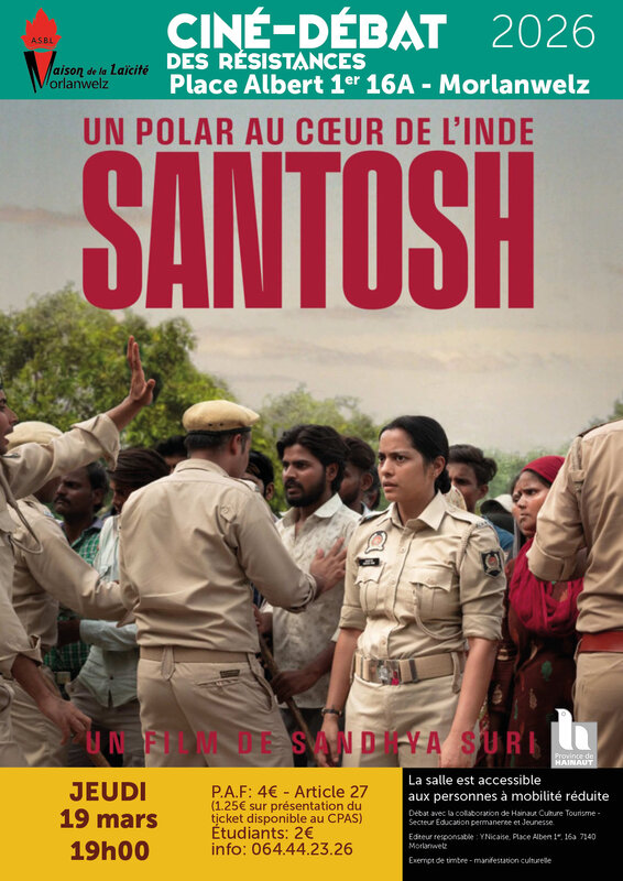 Spectacles Ciné-débat Résistances :  Santosh  film Sandhya Suri