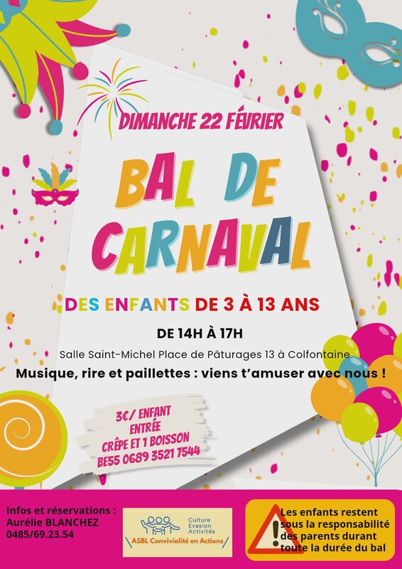 Spectacles Bal carnaval pour enfants 3 13 ans