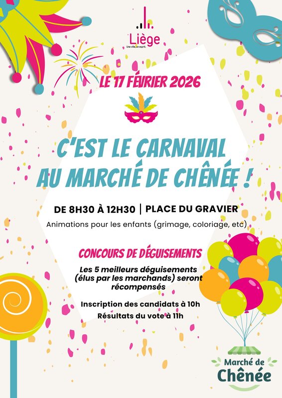 Loisirs C est Carnaval Marché Chênée 
