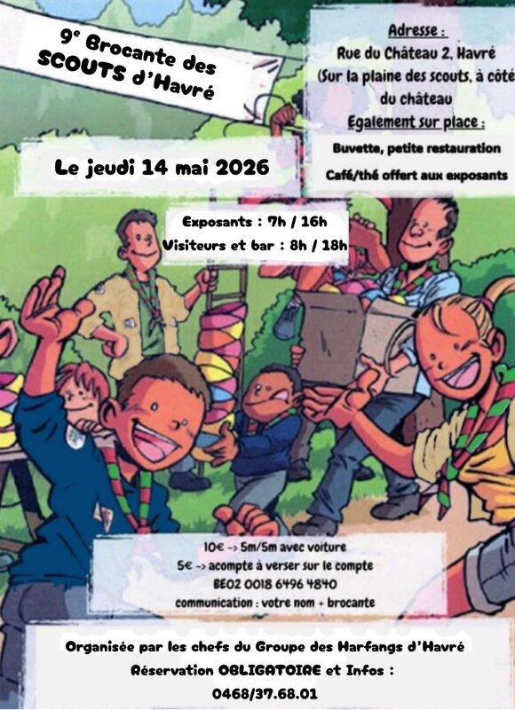  9eme brocante scouts d Havré
