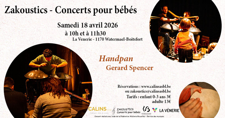 Concerts Zakoustics - Concert pour bébés ans - Handpan - Venerie (Ecuries)