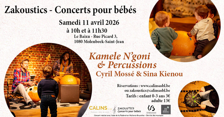 Concerts Zakoustics - Concert pour bébés ans - N Goni & Percussions - Baixu