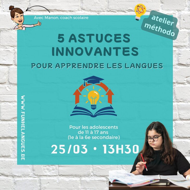 Stages,cours 5 astuces langues (ados)