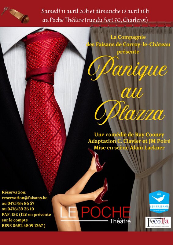 Spectacles Panique Plazza / Comédie Ray Cooney