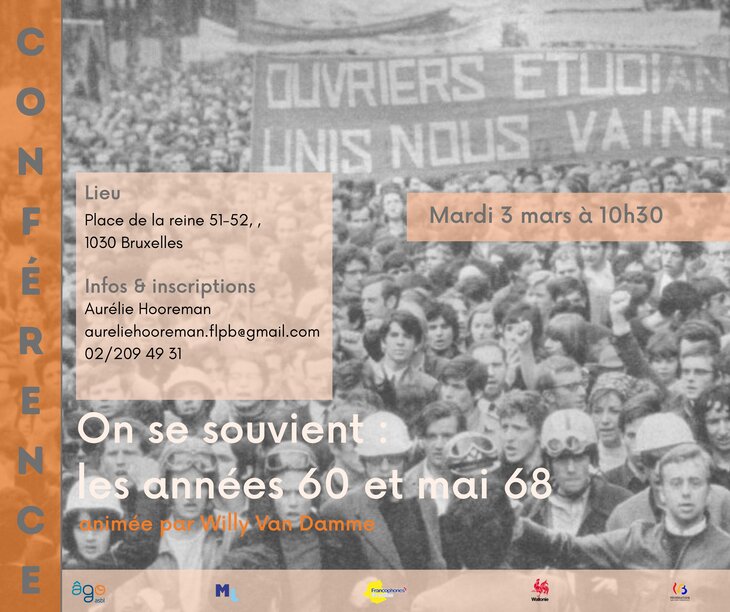 Conférences Conférence participative - se souvient : années et 68