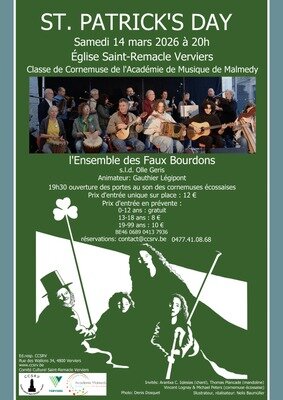 Concerts St-Patrick s : soirée folk