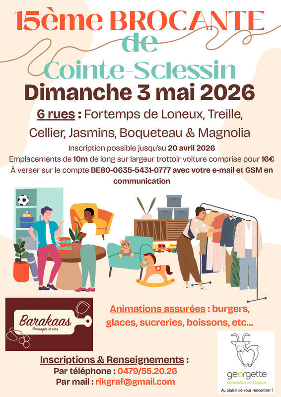  15ème Brocante Cointe Sclessin